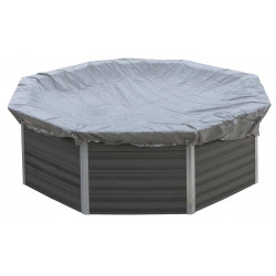 Bâche hiver 580g/m² pour piscines composites carrée 3,26m x 3,26m - GRE POOLS