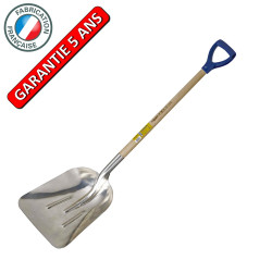 Pelle à neige extra creuse alu emmanchée poignée , pour le déneigement et l'agricole de marque PERRIN  , référence: J3816300