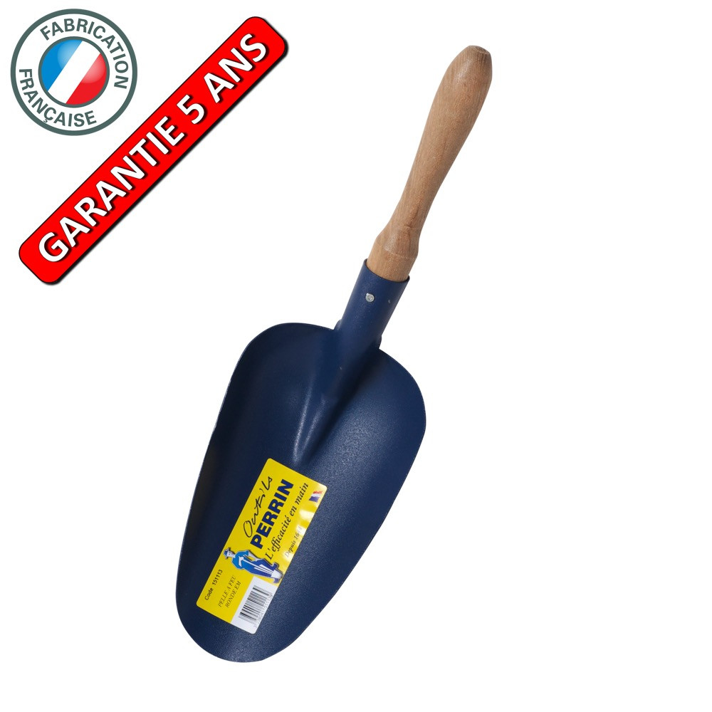 Pelle à terreau, pelle à pellet, Pelle à feu ronde emmanchée