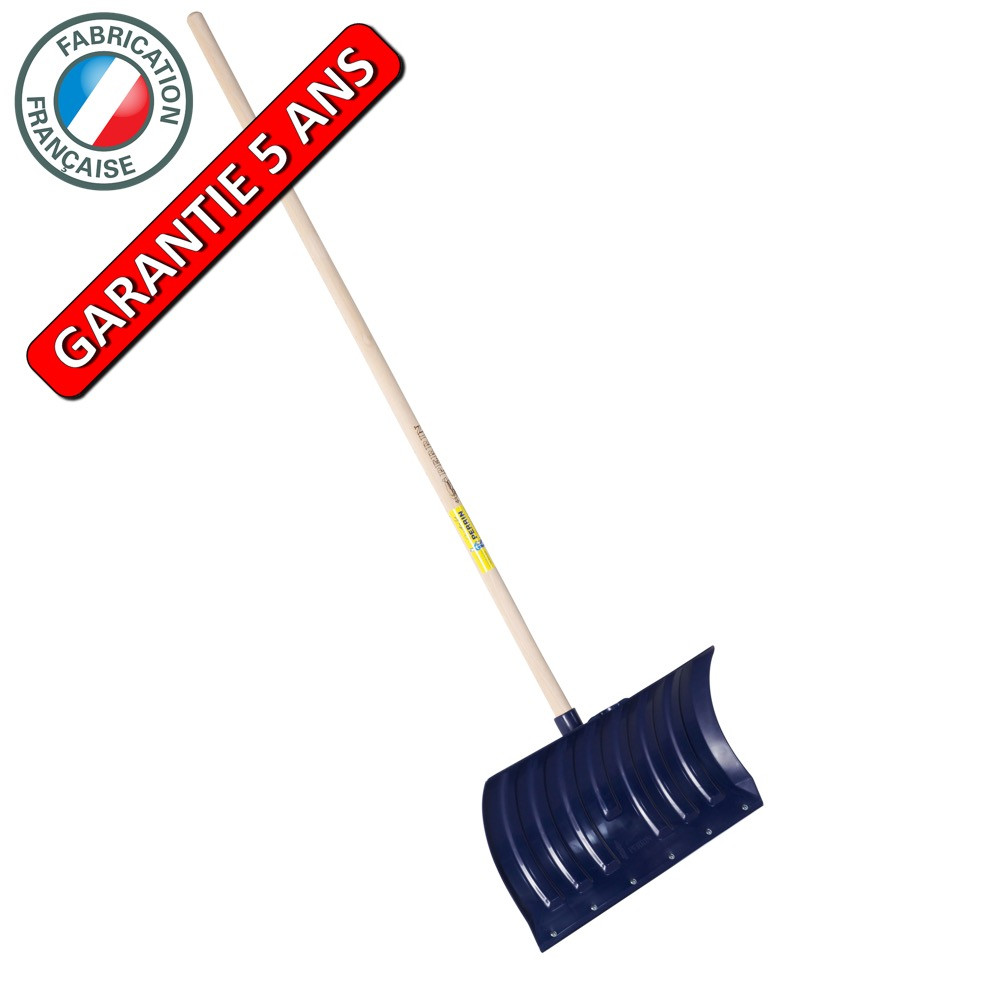 Poussoir à neige polypro 53 cm manche 1,20 m PEFC, outil pour le déneigement