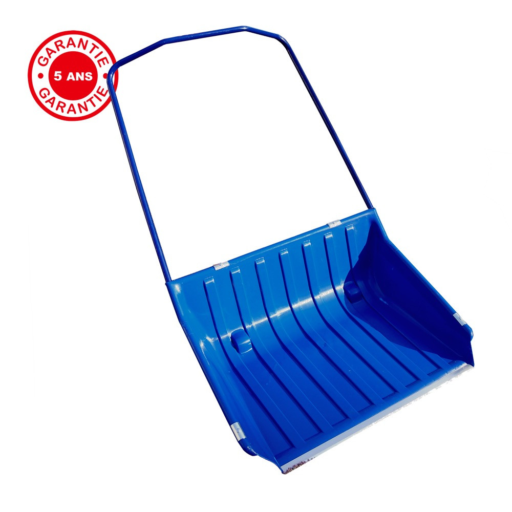 Traineau à neige polypro 840 x 700 avec roulettes manche ergo, outil pour le déneigement