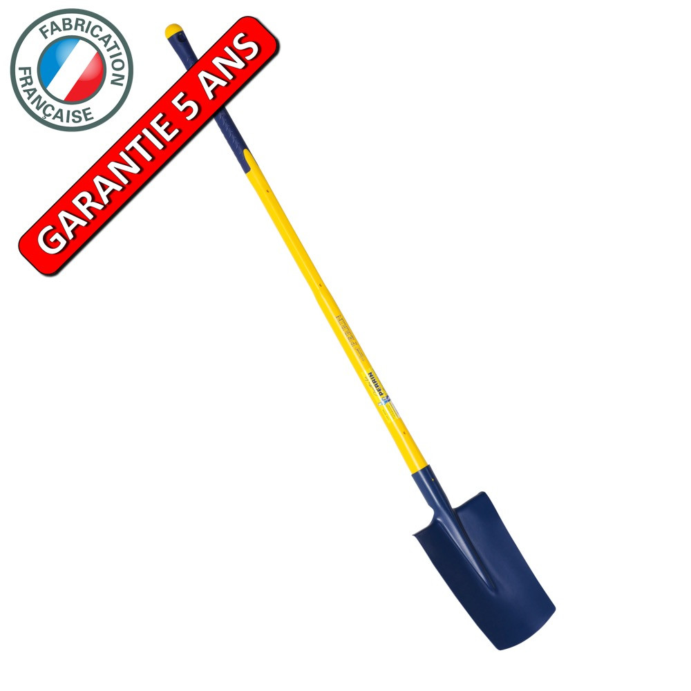 Bêche standard de 28 manche composite tri-matière incassable,pour le jardin et le potager