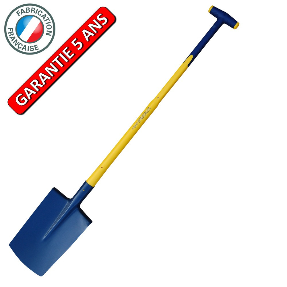 Bêche standard de 28 manche composite béquille incassable, pour le jardin et le potager