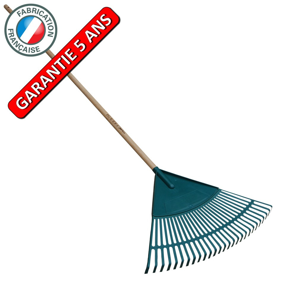 Balai à gazon polypro 61 cm manche 1,50 m, outil à main pour le jardin et le potager