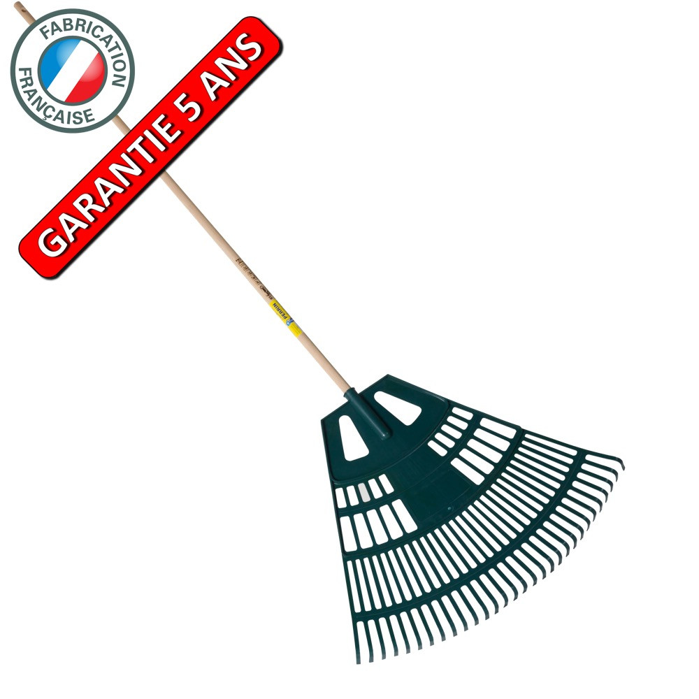 Balai à gazon 76 cm polypro manche 1,50 m, outil à main pour le jardin et le potager