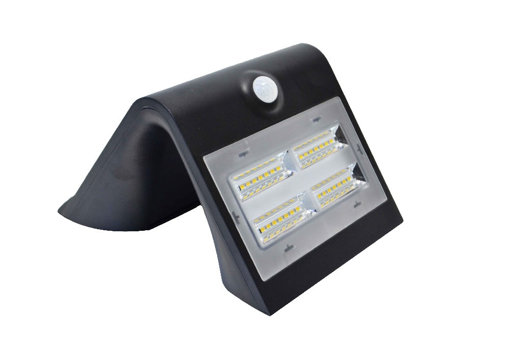 Lampe solaire murale 400lm - Noir