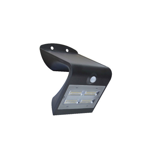 Lampe solaire murale 400lm - Noir - CHALET & JARDIN