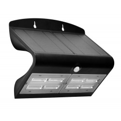 Lampe solaire murale 800lm - Noir - CHALET & JARDIN