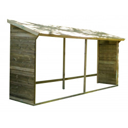 Abri à bûches en bois grand format - 10 stères de marque Forest Style, référence: J5012200