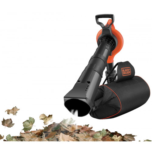 GW3031BP-QS Aspirateur, Souffleur, Broyeur de feuilles filaire - 3000 W  - Capacité : 70 L - 3 embouts - Black+Decker