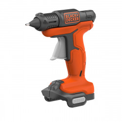 BDCGG12N-XJ Pistolet à colle sans fil - 12 V - Prêt en moins d'1 minute - Sans batterie - 4 bâtons de colle 7mm de marque Black+Decker, référence: B5041800