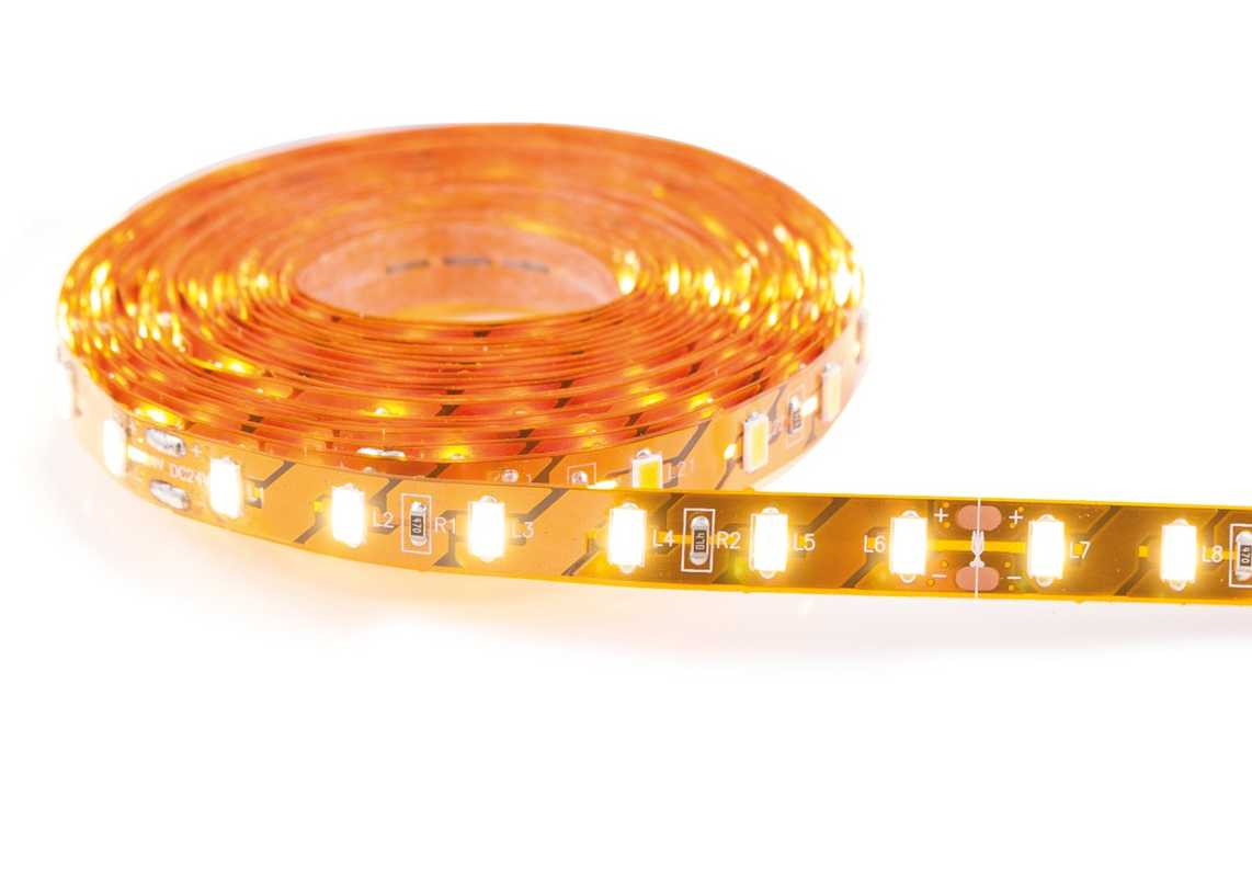 Rouleau strip LED 5 m - 1900 lumens/m - Blanc chaud 3500K