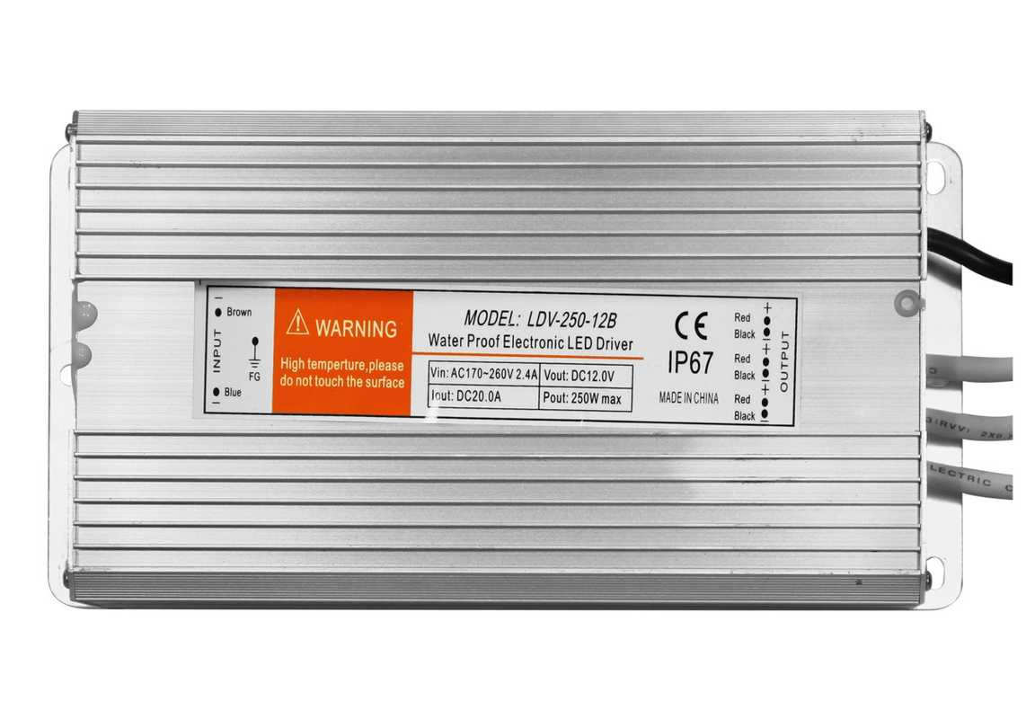 Transformateur 24V - 250W - IP67