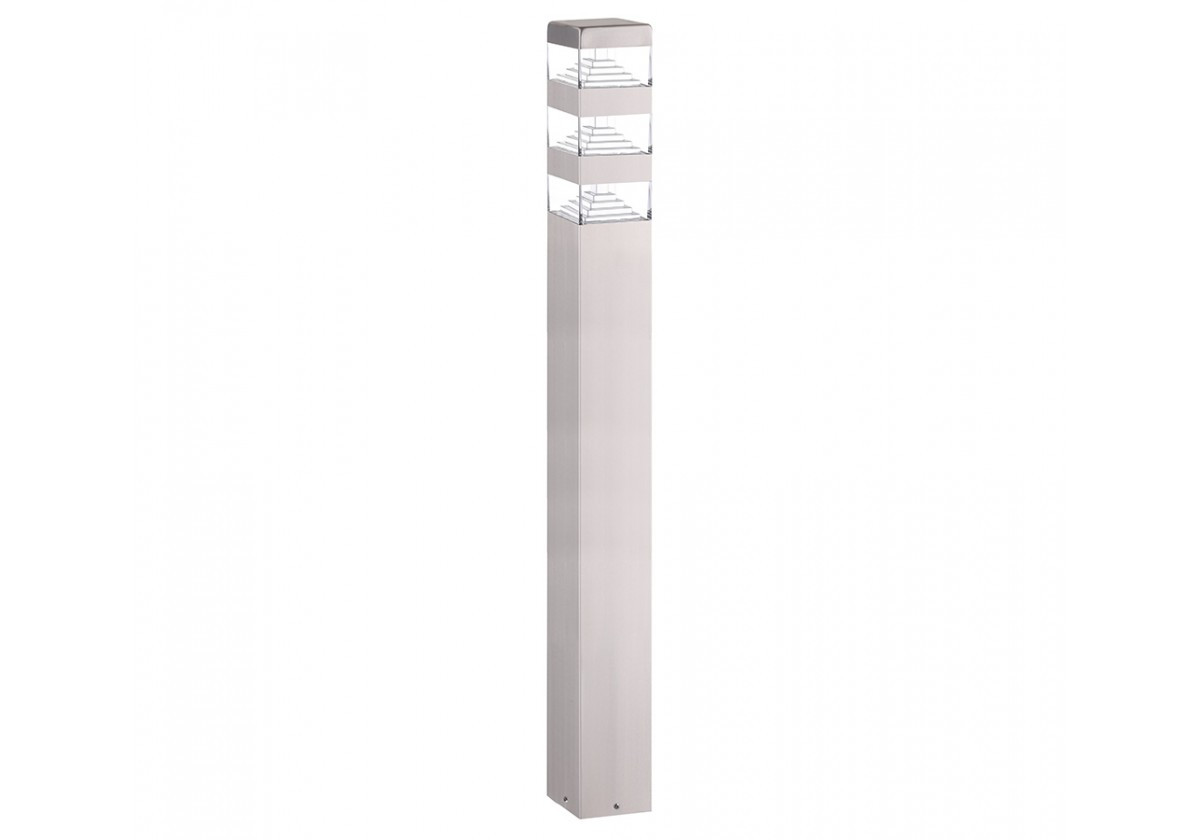Borne pyramide blanche LED 80 cm - 1500 lumens - Blanc neutre 4000K