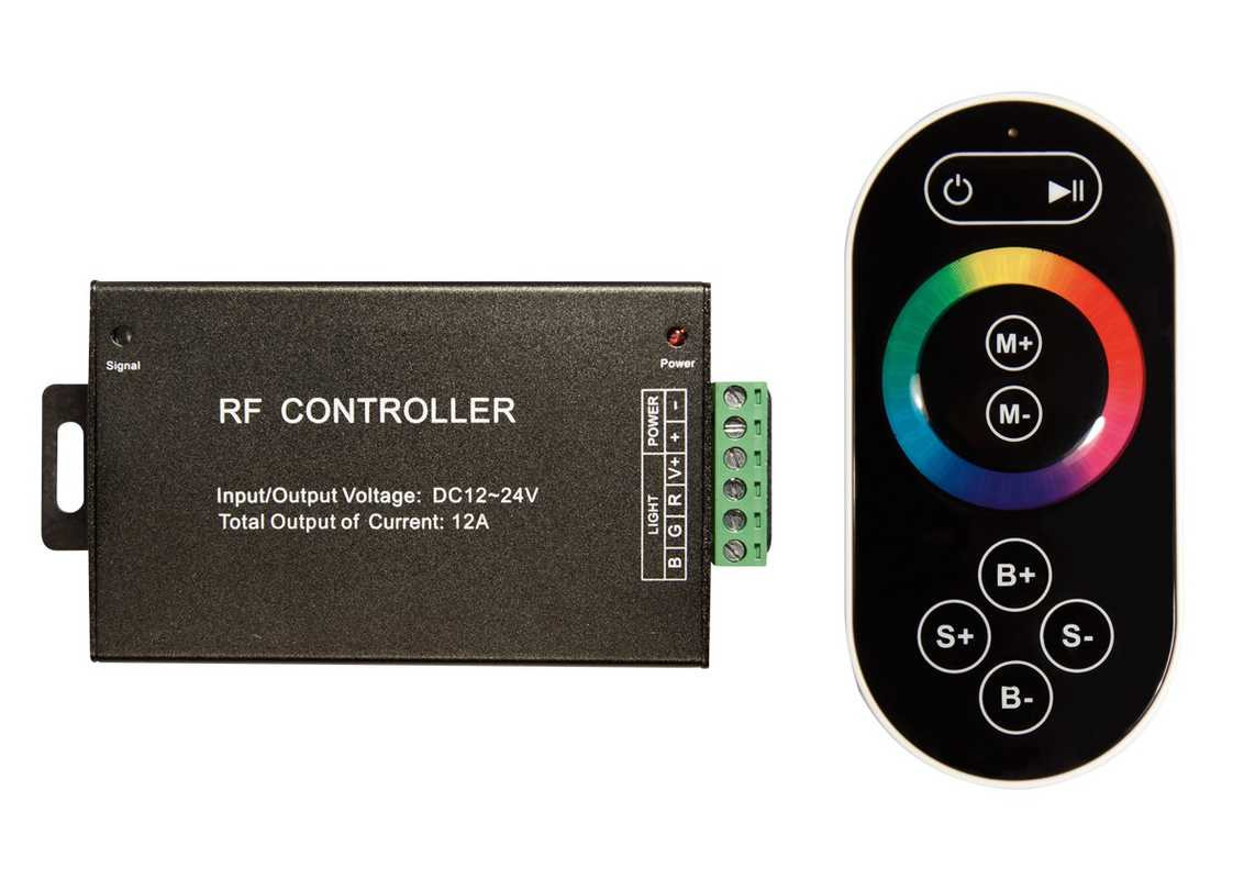 Controleur RGB à télécommande RF sensitive - 144/288W
