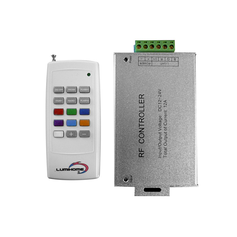 Controleur RGB à télécommande RF - 144/288W