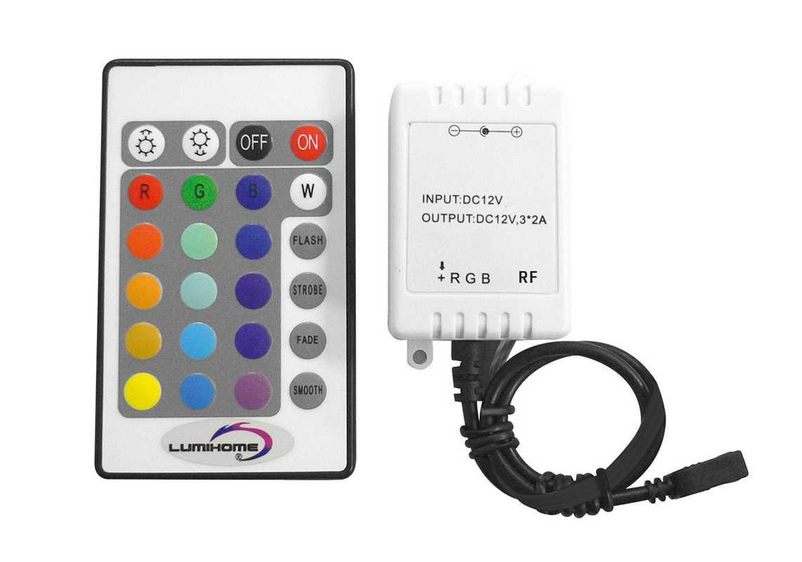 Controlleur RGB à télécommande RF - 72W
