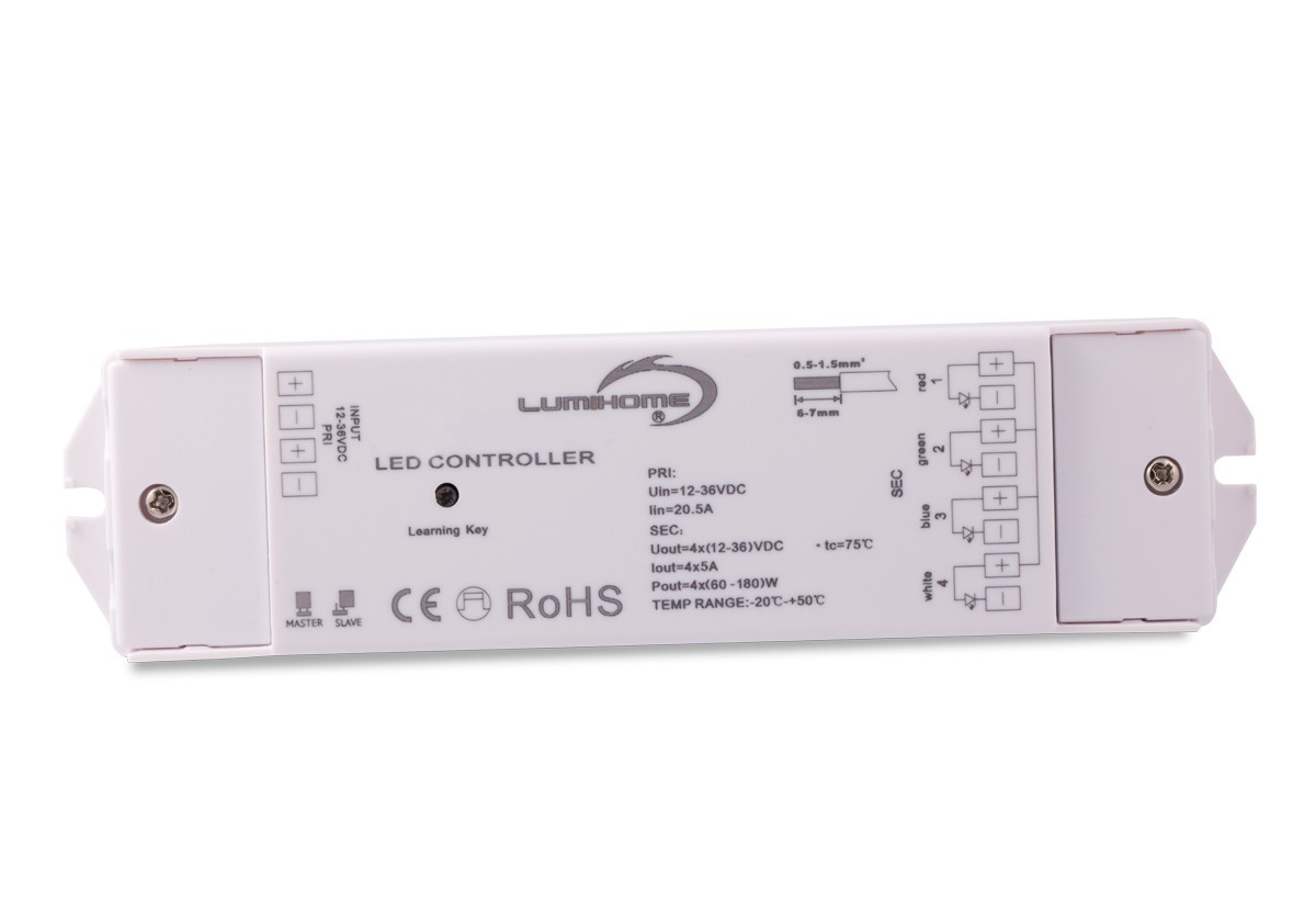 Recepteur 12/24V à radio fréquence pour strip LED RGB - 12/24V