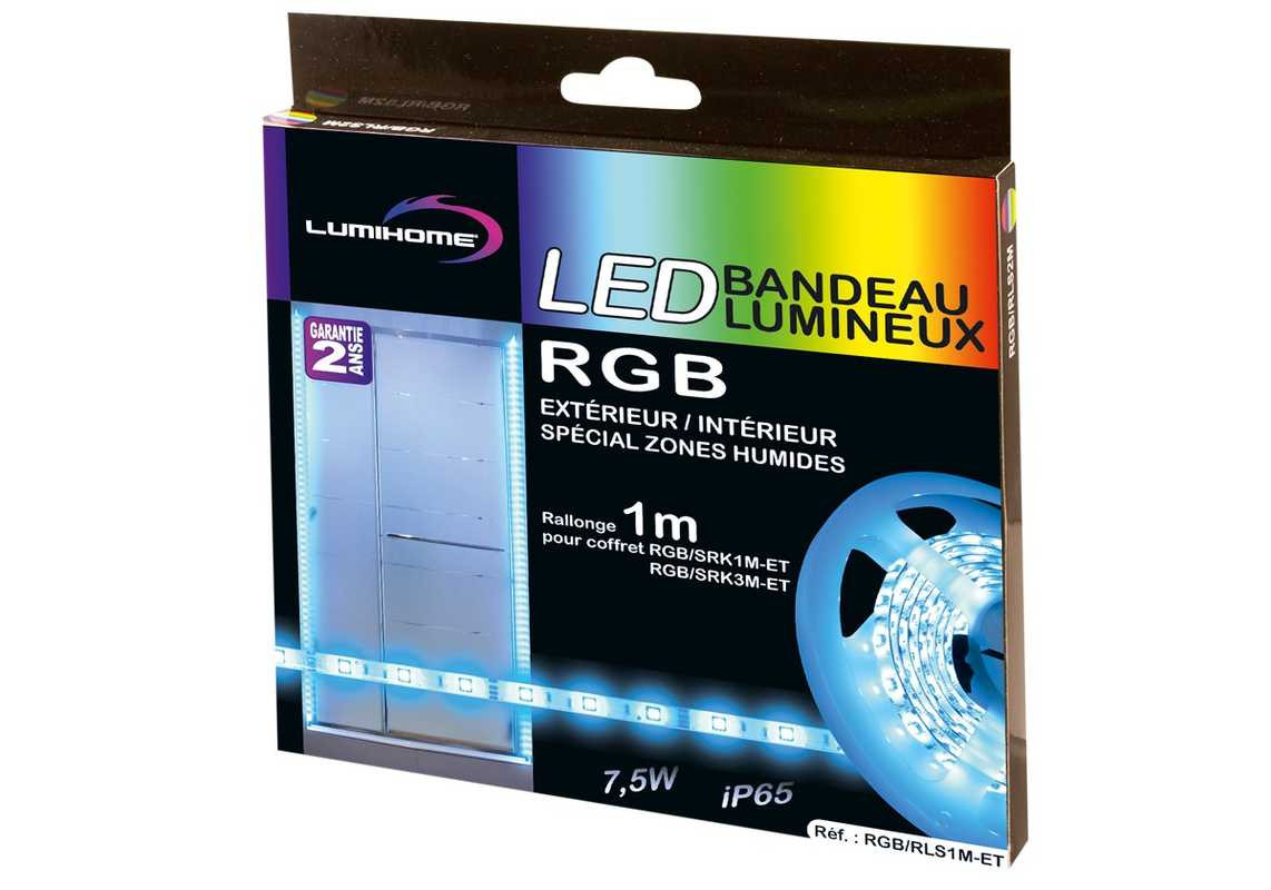 Rouleau strip LED silicone 1 m - Pour pack RGB/SRK1-ET et RGB/SRK3-ET