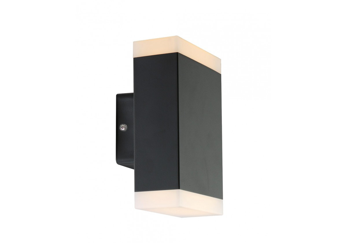 Applique LED TWIN rectangle noire - 1000 lumens - Blanc 4000K