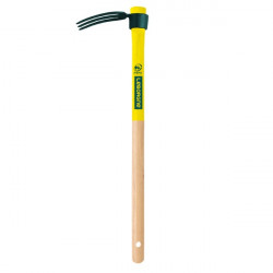 Croc 3 dents Compact - manche bois 50 cm certifié PEFC 100% de marque Leborgne, référence: J582300