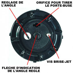 Turbine escamotable mini-8 hauteur d'émergence 9,5cm - TORO