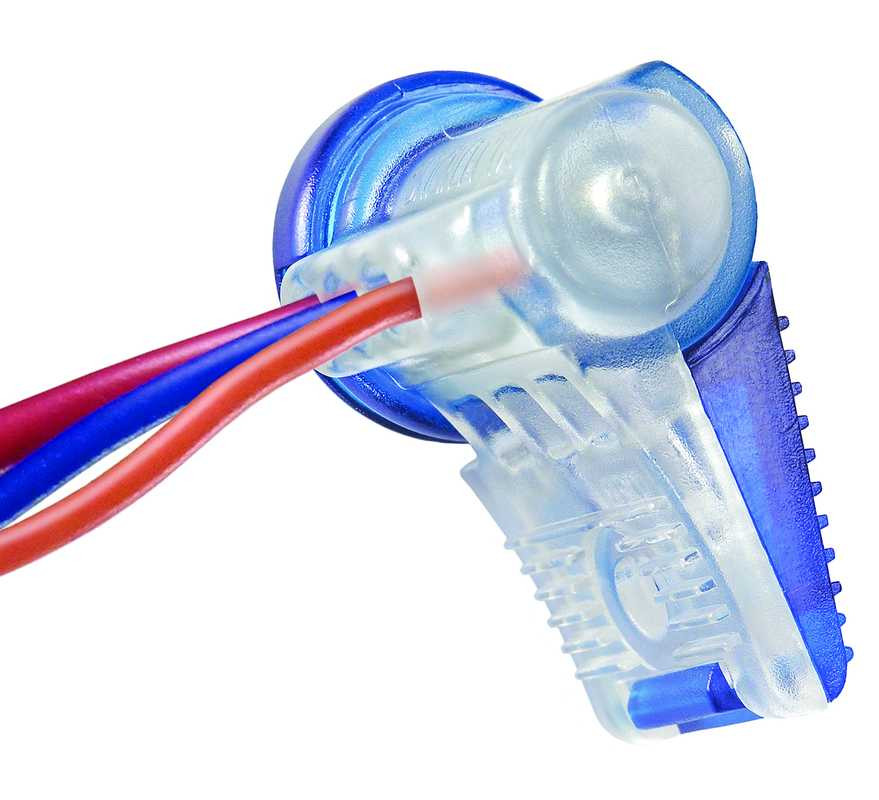 Connecteur étanche à graisse silicone auto-dénudantpour câble massif ou cablé < 1,5mm² par sachet de 25 pièces
