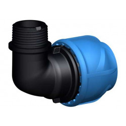 Coude de transition 90° - iJoint - Ø 16 mm filetage mâle 1/2" de marque GF Piping Systems, référence: J5135600