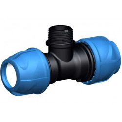 Té de transition 90° - iJoint - Ø 20 mm filetage mâle 3/4" de marque GF Piping Systems, référence: J5141600