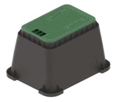 Regard rectangulaire standard (couvercle sans orifice) série hercules