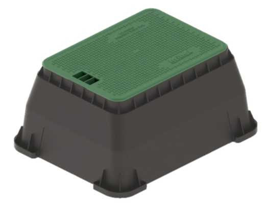 Regard rectangulaire Jumbo (couvercle sans orifice) série hercules