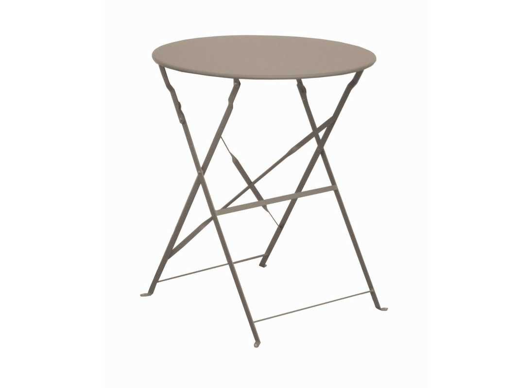 Guéridon Cuba rond - 60 cm de diamètre - mastic