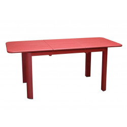 Table d'extérieur Eos - 130 cm + allonge de 50 cm - 4 à 6 personnes - Rouge de marque PROLOISIRS, référence: J5173000