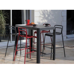 Table de jardin aluminium HPL pliante 1006