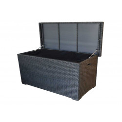 Coffre de rangement Havana - Aluminium/résine - Gris de marque PROLOISIRS, référence: J5185400