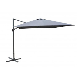 Parasol déporté inclinable NH - 300 x 400 cm - Toile grise de marque PROLOISIRS, référence: J5187200