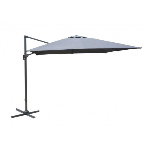 Parasol déporté inclinable NH - 300 x 400 cm - Toile grise - PROLOISIRS