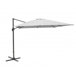 Parasol déporté inclinable NH - 300 x 400 cm - Toile blanche de marque PROLOISIRS, référence: J5187700