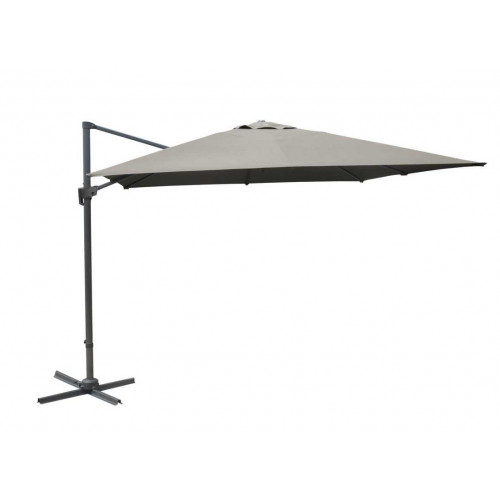 Parasol déporté inclinable NH - 300 x 400 cm - Toile taupe - PROLOISIRS