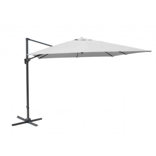 Parasol déporté NH - Toile carré 300 x 300 cm - Couleur blanche - PROLOISIRS