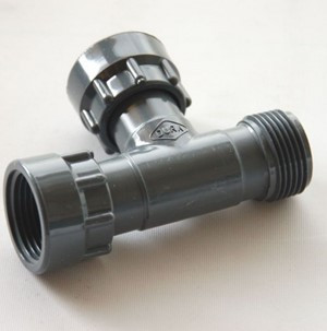 Té union PVC - 1 Mâle x 1 Femelle x 1 Femelle