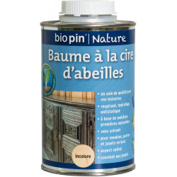 Baume à la cire d'abeilles 0,5 L - Incolore de marque Biopin Nature, référence: B5244600