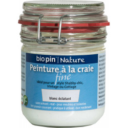 Peinture naturelle à la craie fine 0,325 L - Blanc éclatant de marque Biopin Nature, référence: B5245400