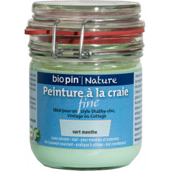 Peinture naturelle à la craie fine 0,325 L - Vert menthe de marque Biopin Nature, référence: B5245500