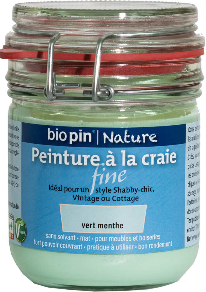 Peinture naturelle à la craie fine 0,325 L - Vert menthe