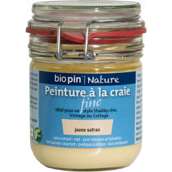 Peinture naturelle à la craie fine 0,325 L - Jaune safran de marque Biopin Nature, référence: B5245700