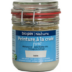 Peinture naturelle à la craie fine 0,325 L - Ivoire de marque Biopin Nature, référence: B5245800