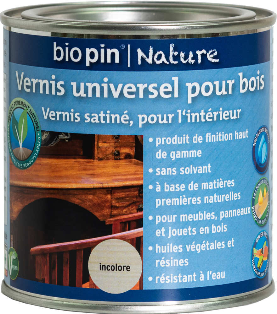 Vernis universel pour bois 0,375 L - Incolore