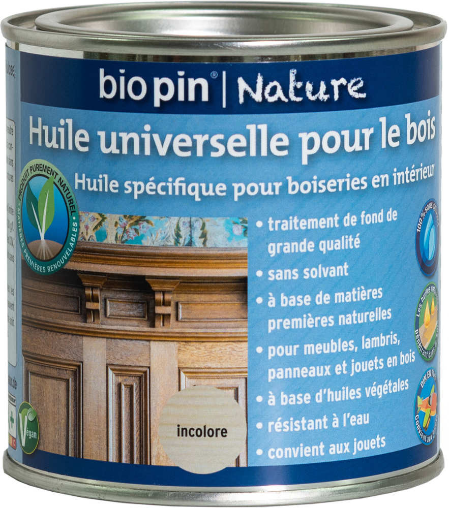 Huile universelle pour bois 0,375 L - Incolore