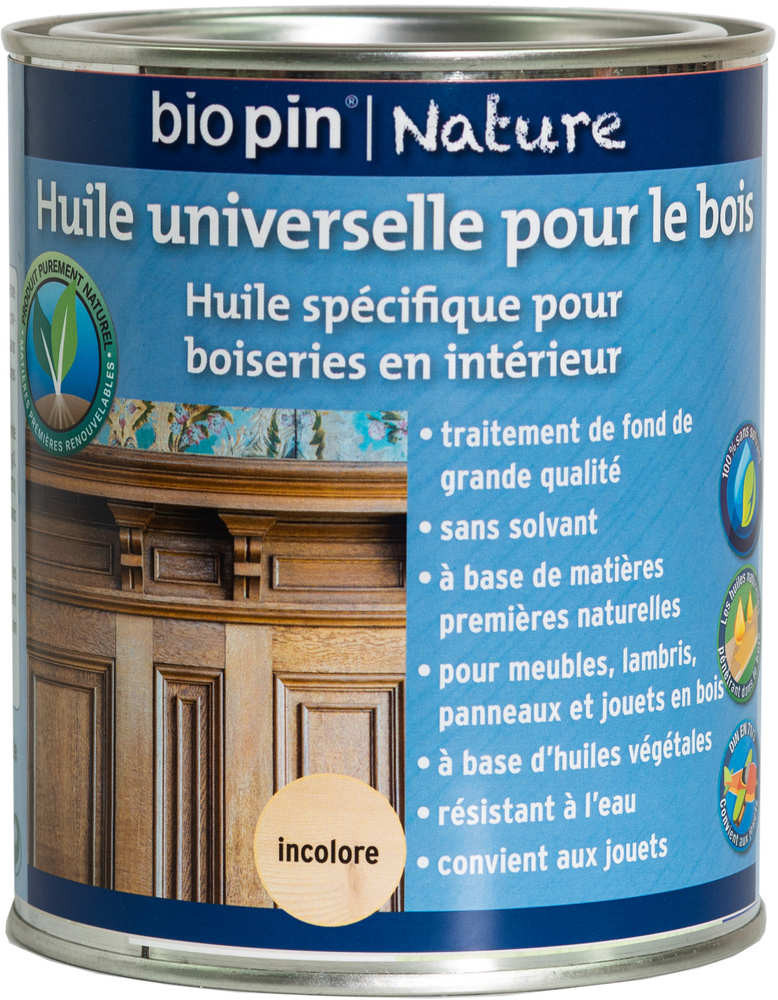Huile universelle pour bois 0,75 L - Incolore